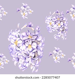 Seamless Spring flowers pattern pattern. Design for textile, wallpapers, Element for design, Greeting card.
