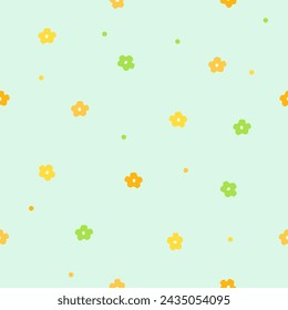 Seamless spring flowers pattern texture background