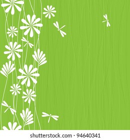 seamless spring pattern with place for your text