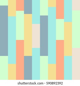 Seamless spring striped pattern. Baby pink, bright green, yellow, blue and orange lines background. Abstract vector illustration.