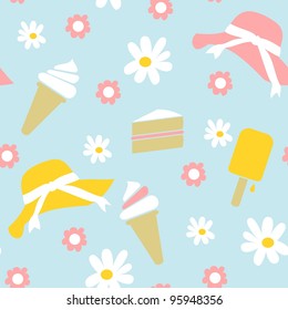 Seamless Spring Summer Background