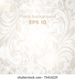 Seamless spring or summer wallpaper, vector background for design. eps 10. Free place for text.