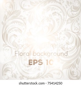 Seamless spring or summer wallpaper, vector background for design. eps 10. Free place for text.