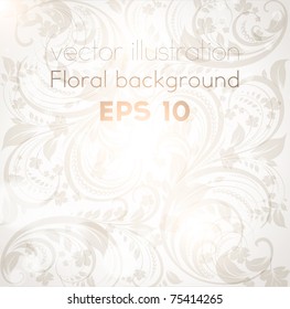 Seamless spring or summer wallpaper, vector background for design. eps 10. Free place for text.