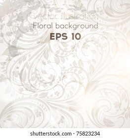 Seamless spring or summer wallpaper, vector background for design. eps 10. Free place for text.