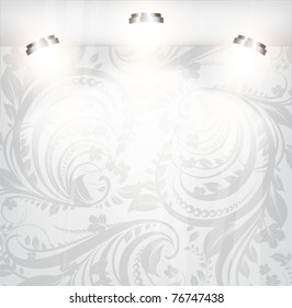 Seamless spring or summer wallpaper, vector background for design. eps 10. Free place for text.