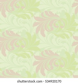 Seamless spring transparent. The pattern of leaves. Delicate floral background.