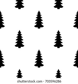 Seamless. Spruce. Abstract geometric seamless repeat pattern in black. Modern and stylish abstract design, cover, card design, wallpaper.
