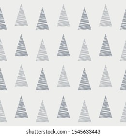 Seamless spruce pattern. Scandinavian style. Vector illustration.