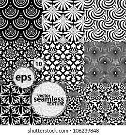 Seamless squama pattern set, eps10 texture background