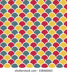 Seamless Squama Pattern - Vector Illustration