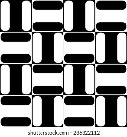 Seamless Square Background in black and white
