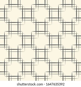 Fondo cuadrado impecable. Patrón decorativo monocromo