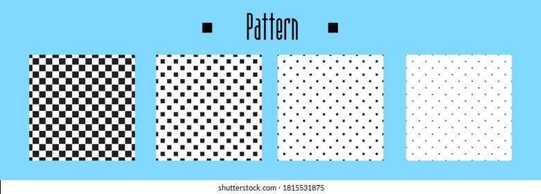 seamless square background. vector illustration. texture for note or notebook. black sheet paper. square pattern