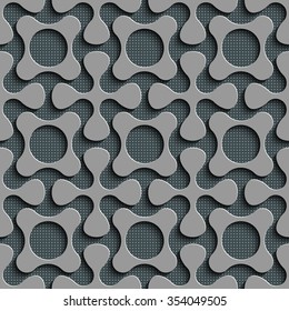 Seamless Square and Cross Pattern. Vector Regular Texture