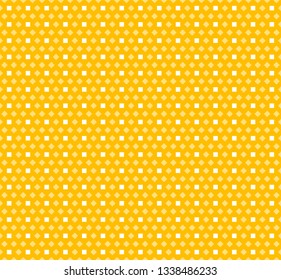 Seamless Square Dot Pattern ,Yellow Background, Vector Graphics