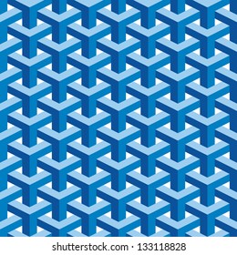 Seamless Square Escher Pattern Background