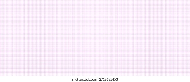 Cuadrícula cuadrada sin fisuras con textura de papel de gráfico rosa, diseño de líneas para dibujo, cuaderno, trazado y borrador de arquitectura