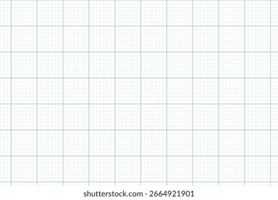 Textura de grade quadrada sem emenda, folha de papel de linha de grade, folha de grade em branco para tecnologia, desenho e esboço de arquitetura, textura de papel de gráfico quadrado, padrão de notebook