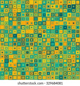 Seamless square mosaic pattern - vector illutration