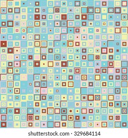 Seamless square mosaic pattern - vector illutration