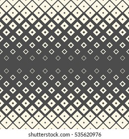 Seamless Square Pattern. Abstract Monochrome Geometric Ornament. Vector Regular Texture. Abstract Wrapping Paper Background