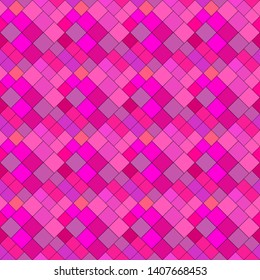 Seamless square pattern background - abstract deep pink vector design