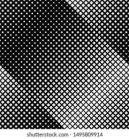 Seamless square pattern background - abstract monochrome vector graphic