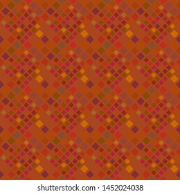 Seamless square pattern background design - brown vector illustration from diagonal squares
