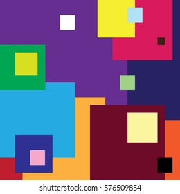 Seamless square pattern blocks style robotics new technologies flat design color box cell border make your own website