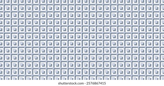 Seamless square pattern. Line texture with soft shadow