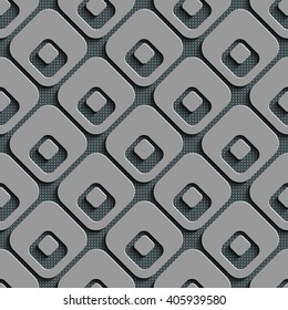 Seamless Square Pattern. Vector Background. Abstract Geometric Texture