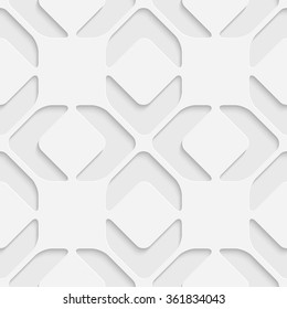 Seamless Square Pattern. Vector Soft Background. Regular White Texture