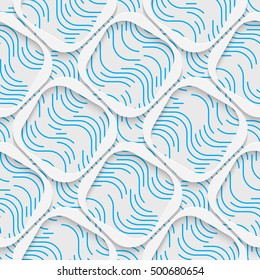 Padrão Quadrado Sem Costura. Ornamento Minimalista Branco e Azul. Papel de parede decorativo geométrico. Moda Abstrata Fundo. Imprimir Design Gráfico.