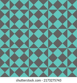 seamless square pattern.abstract geometric illustration.Square and triangle vector pattern.Green Background Vector Black.square wrapping paper illustrationTile illustration.Geometric wallpaper pattern