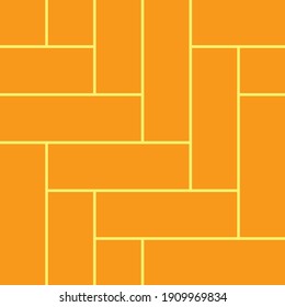 The seamless square similar surface of the tree on a yellow background. Seamless trellis background. 