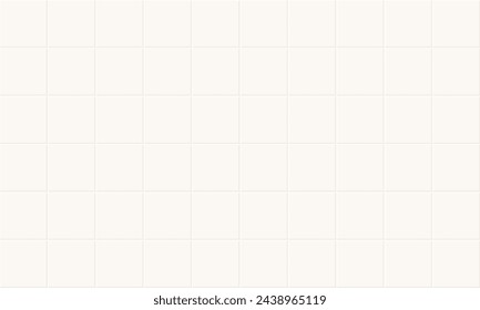 Nahtloses quadratisches strukturiertes Layout von weißen Keramikfliesen ideal für Hintergründe - Vektor-Illustration