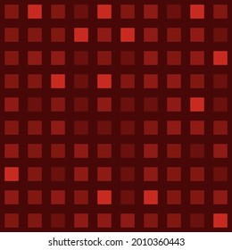 Seamless square tile vibrant red vine toned pattern vector background