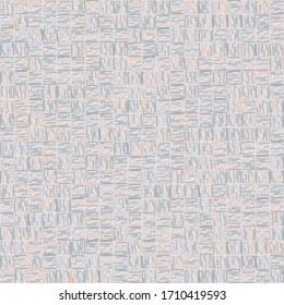 Seamless square tranquil pastel doodle shape mosaic geo pattern. Serene gentle peaceful tile print. Trendy deco geometric random repeat vector pattern.