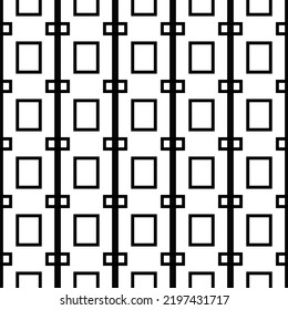 Seamless square vector pattern in geometric ornamental style. ethnic modern abstract classical background in black and white color. for wallpaper website squares modern patterns 