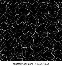 seamless square x shape pattern monochrome texture background. 