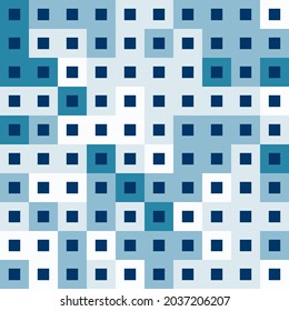 Cuadrados sin soldadura cajas de contraste vibrante patrón de contraste fondo vectorial