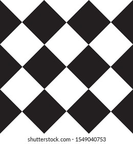 Seamless squares pattern, checkered fabric print, geometric, geo pattern, vector illustration in black and white