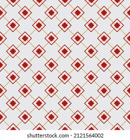 Seamless squares yellow and red on white background.