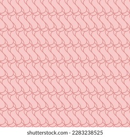 Seamless s-shaped interlocking pattern in monochrome soft pinks, great for backgrounds, stationery, wrapping paper, textiles, and wallpaper. 