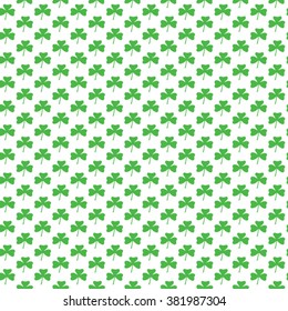 seamless St. Patricks Day pattern: shamrock