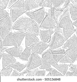 No hay nada que ver con la pila de madera. Textura de leña. Ilustración del vector
