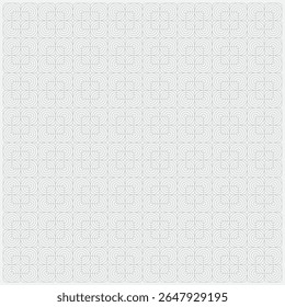 Seamless stacked circles and stars inside square connect each other. geometric patterns line art vector.
