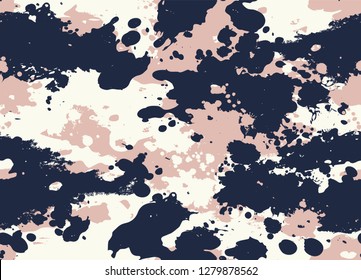 Seamless Stained Camouflage Pattern 