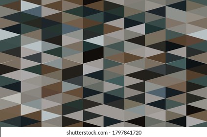 The Seamless Stained Glass Patterns, Abstract Colorful Triangle Patterns